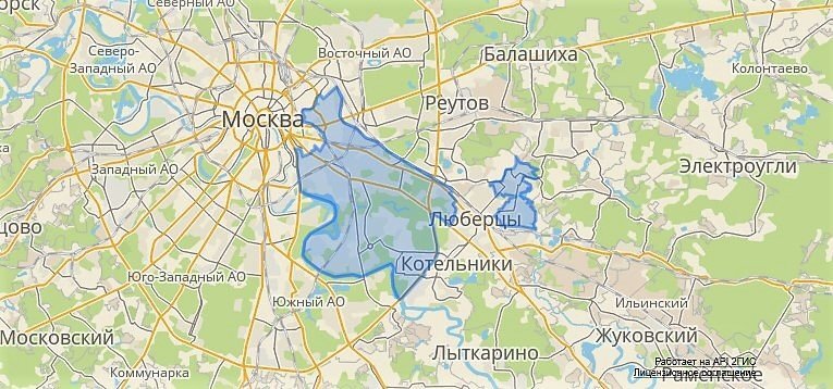 Карта ювао москва