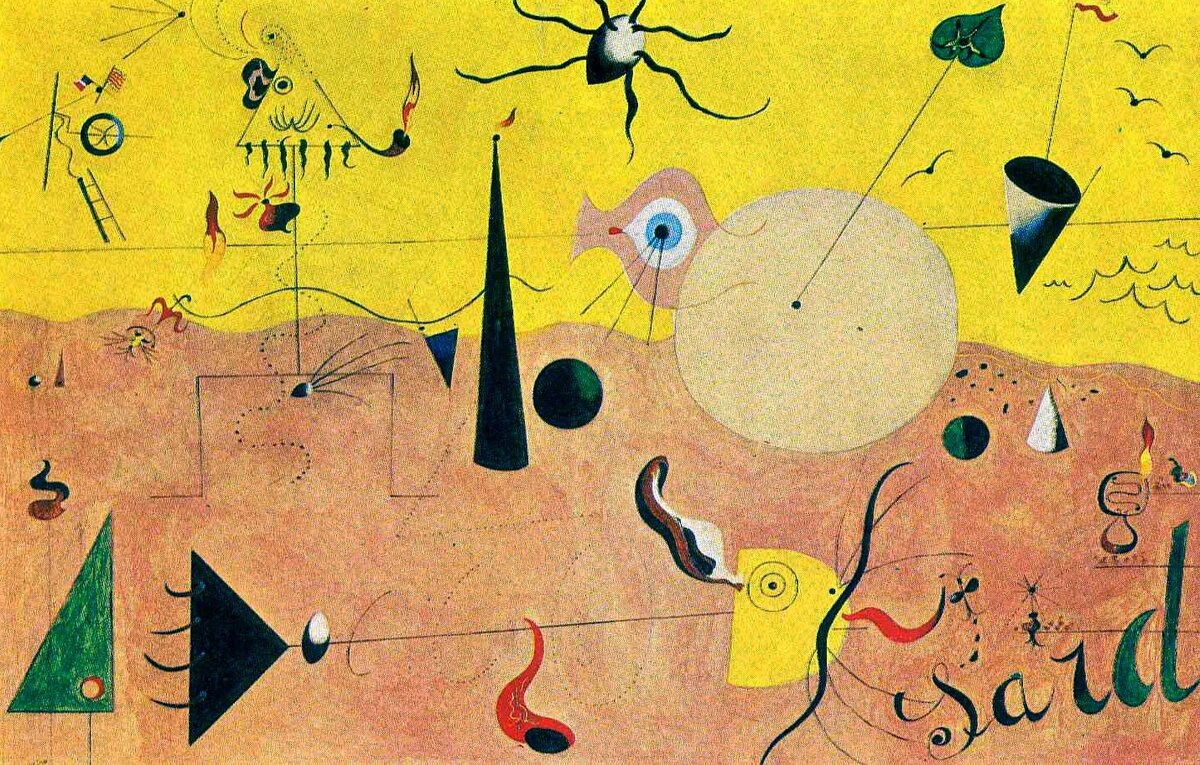 Хуан Миро. Каталонский пейзаж (Охотник)