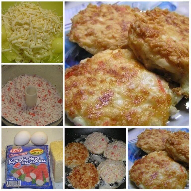 Котлеты из крабовых палочек - процесс приготовления.