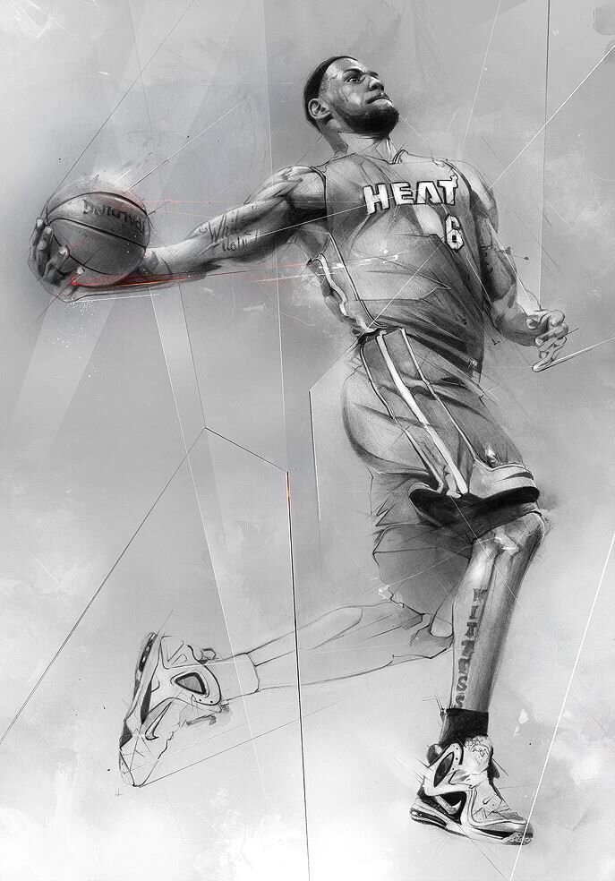 На данном изображении Леброн Джеймс.