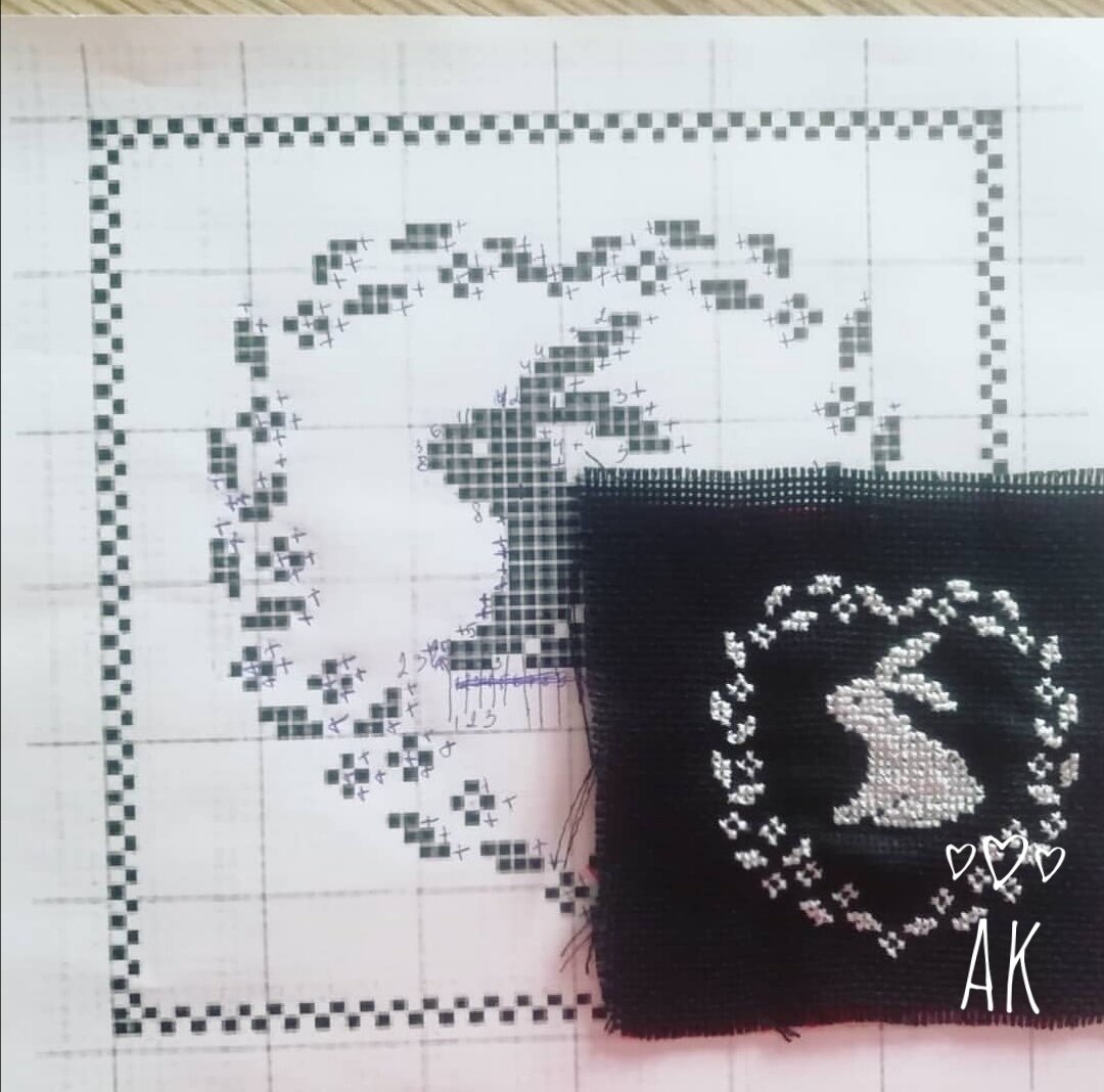 Чёрную канву я больше не куплю. На ней очень плохо видно квадратики и совсем неудобно вышивать. 