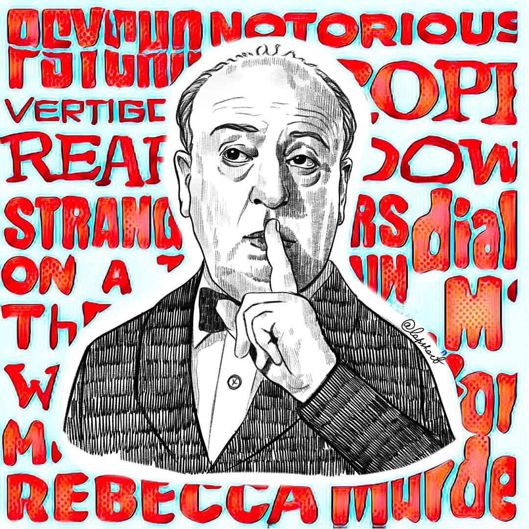 Альфред Хичкок. Рисунок мой