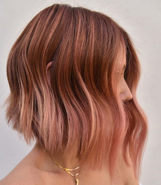 Rose Bronze самый модный осенний цвет волос для брюнеток и шатенок