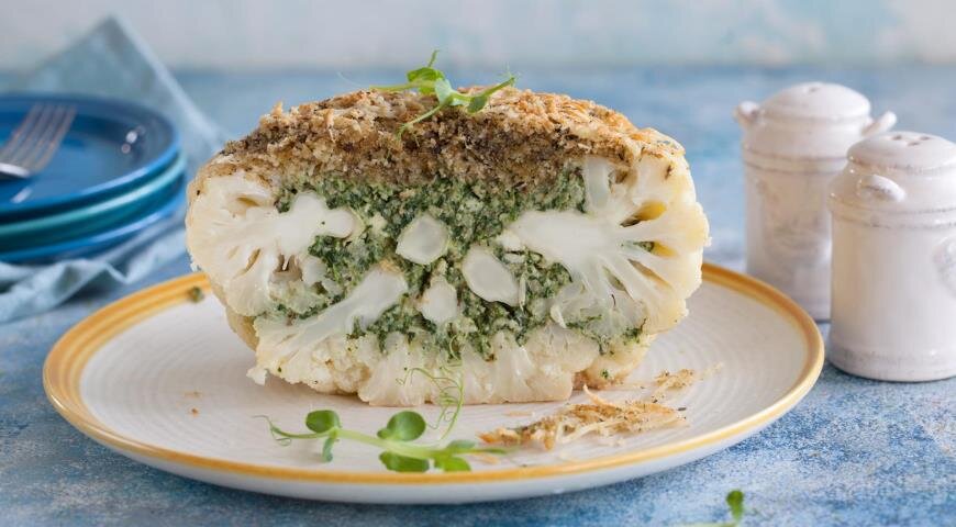 Фаршированная цветная капуста