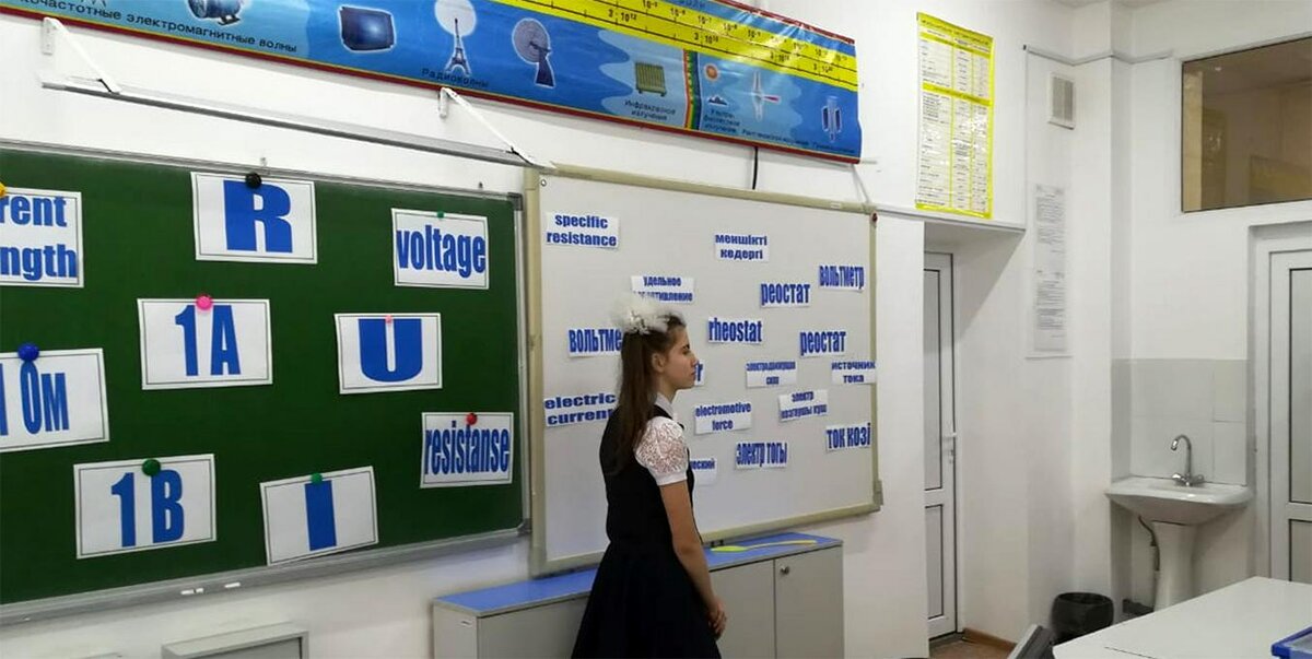 УРОК ФИЗИКИ В ШКОЛЕ В КАЗАХСТАНЕ. ФОТО С САЙТА FEDOROVKA.KZ