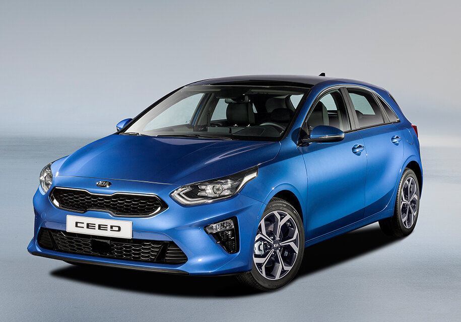 Киа Сид синего цвета