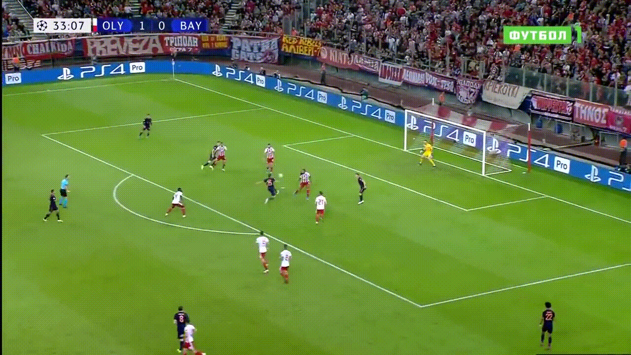 1:1. Роберт Левандовски. 34 минута. 