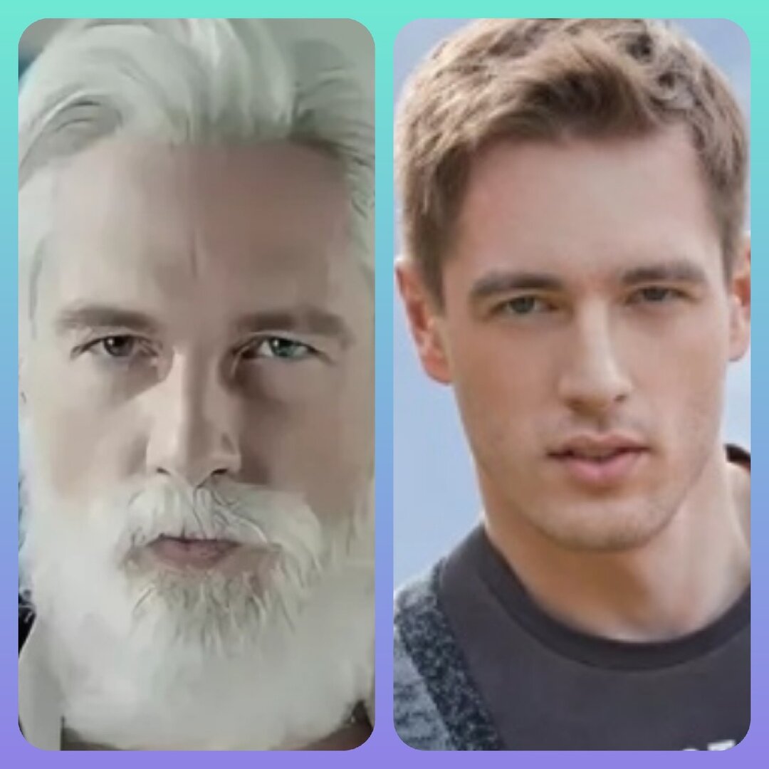 Что за мужик с белой бородой