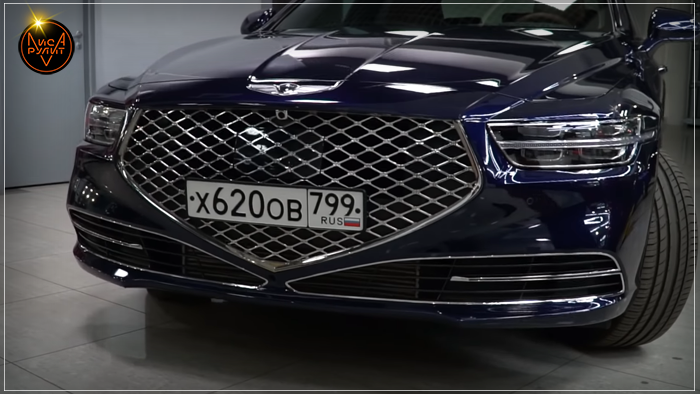 Лиса Рулит. Genesis G90 спереди