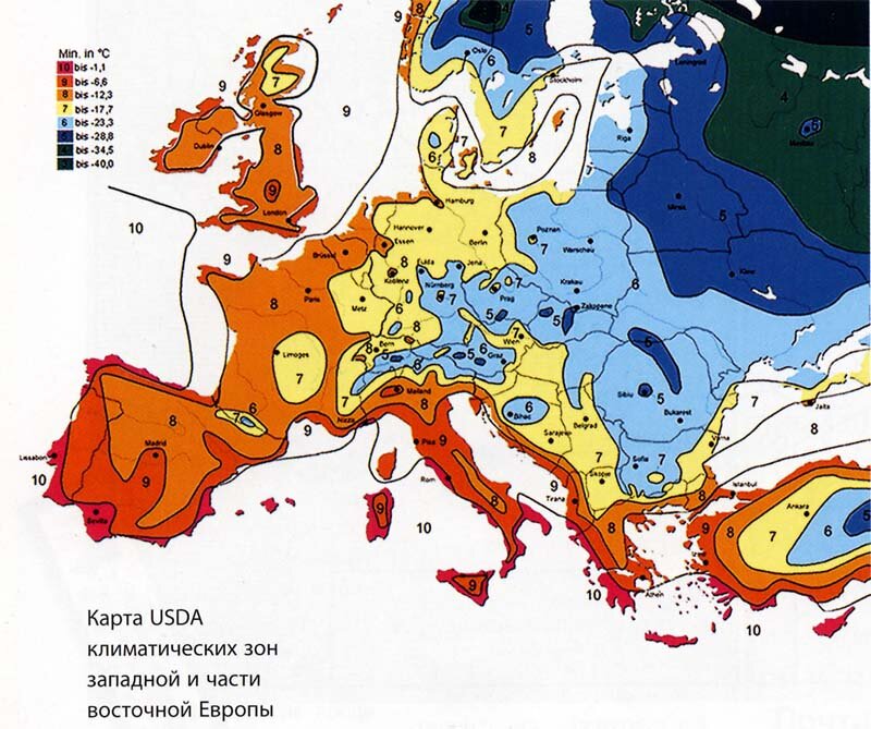 Нулевая изотерма января в европе карта