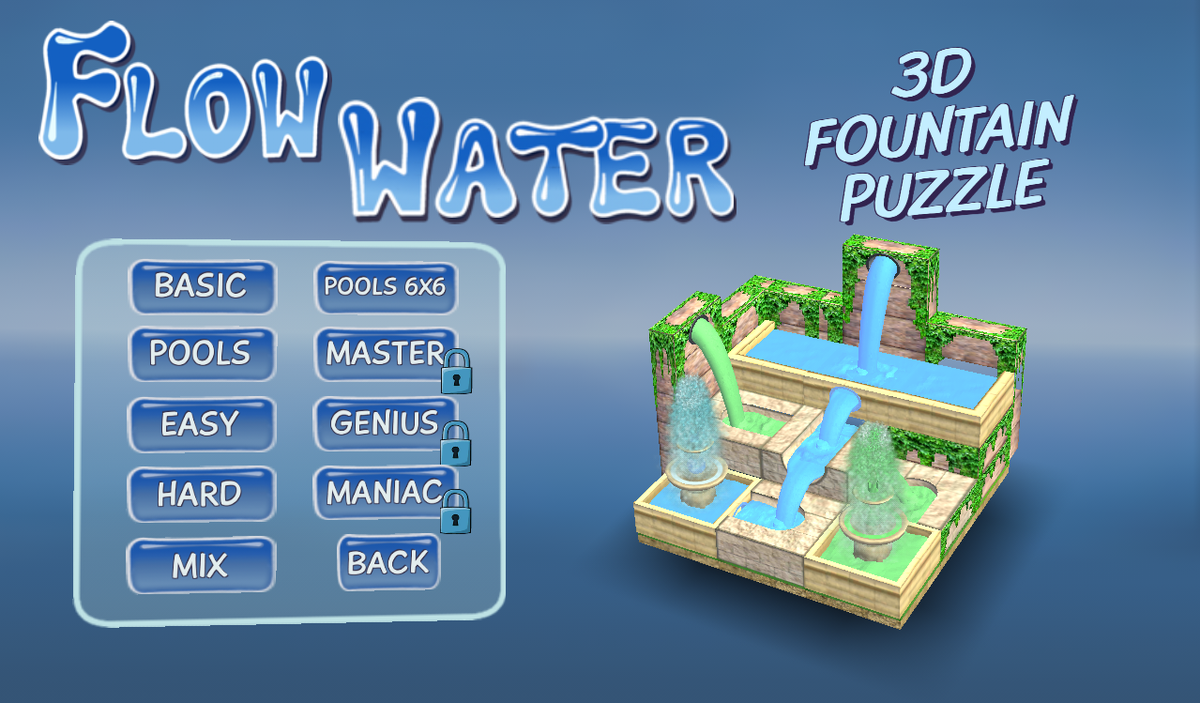 Flow Water - игра серии Водопроводчик, пазл с трубами