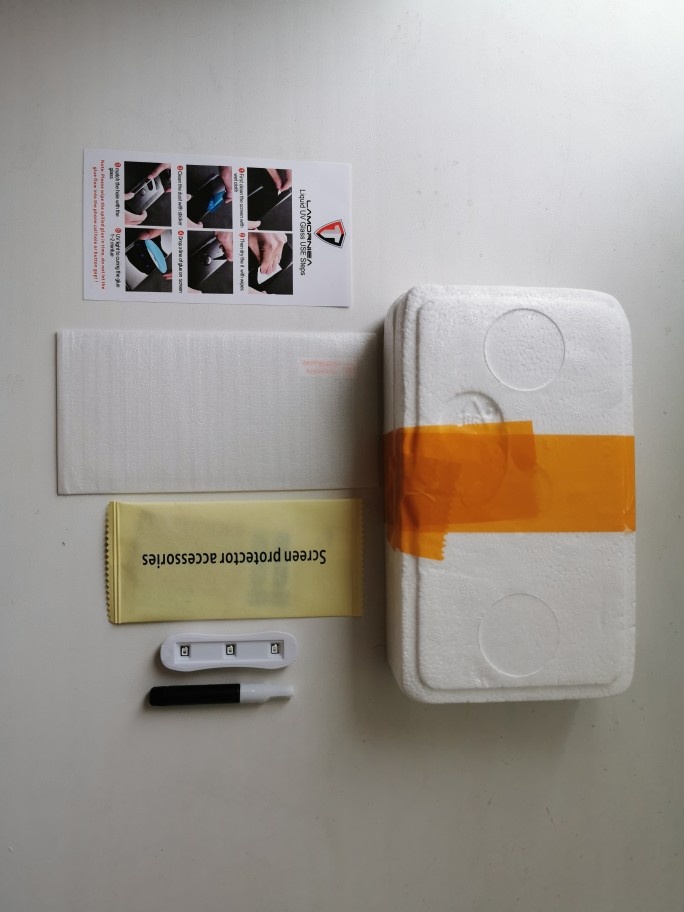 Вот собственно клей, лампа и стекло.