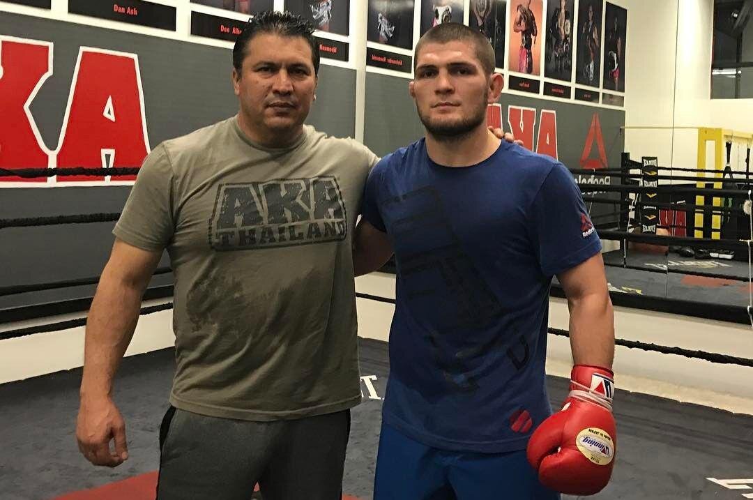 Ксавьер Мендес и Хабиб Нурмагомедов 