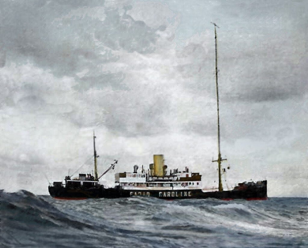 Судно MV Caroline, с которого велось вещание Radio Caroline 