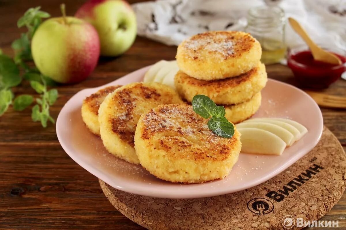 Сырники с яблоком