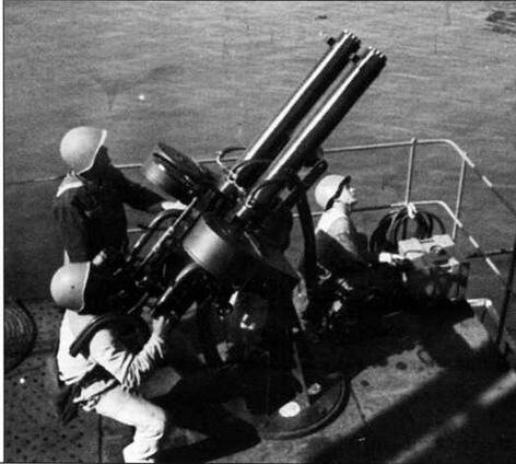 Спаренный 12,7-мм (0,5-дм) пулемет Кольт-Браунинг на корабле Северного флота. Фото из открытых источников.