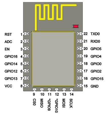 Распайка ESP-12