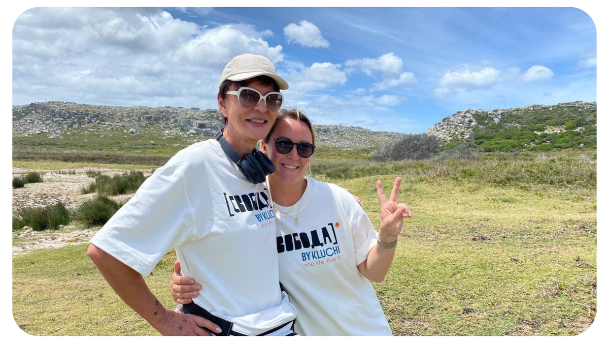 Фотография из путешествия проекта "Ключи"  с наставником - Ириной Хакамада в ЮАР