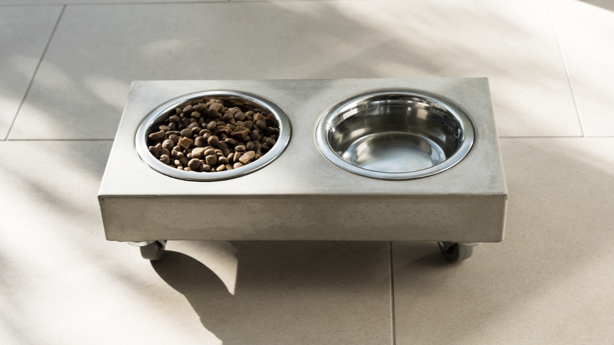 Очень удобная двойная мисочка для корма и воды.