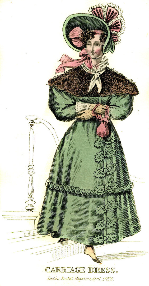 Французский журнал "Ladies Pocket Magazine", 1830