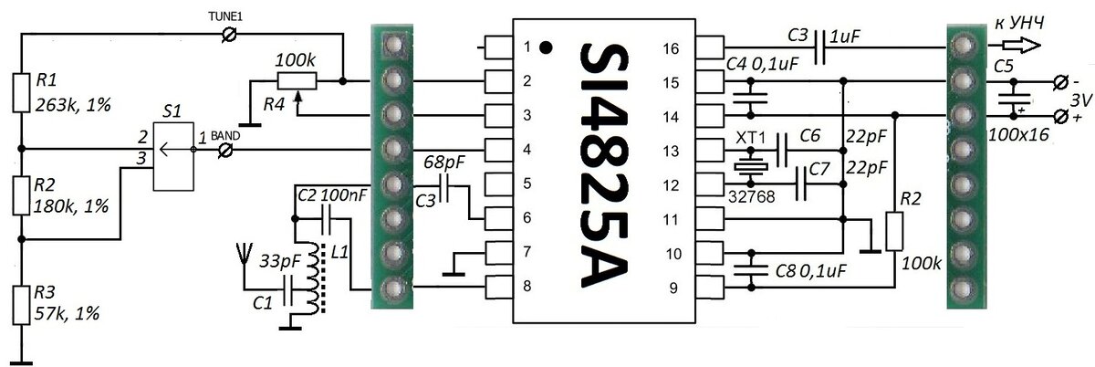 Микросхема si4825a10 схема подключения