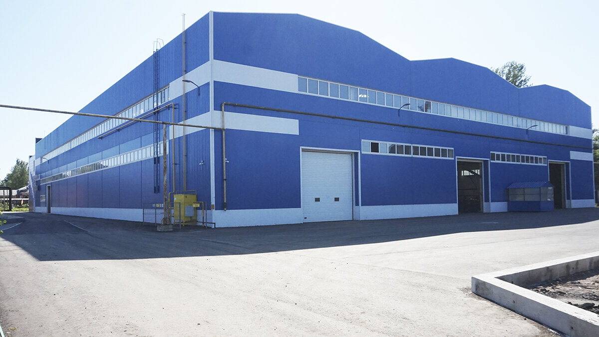 Цех БВЦ с со стороны отгрузки готовой продукции