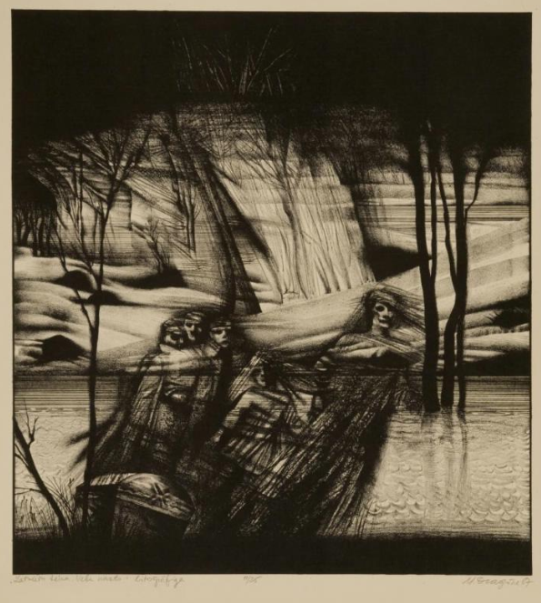 Майя Драгуне. Легенда. 1987. Литография 