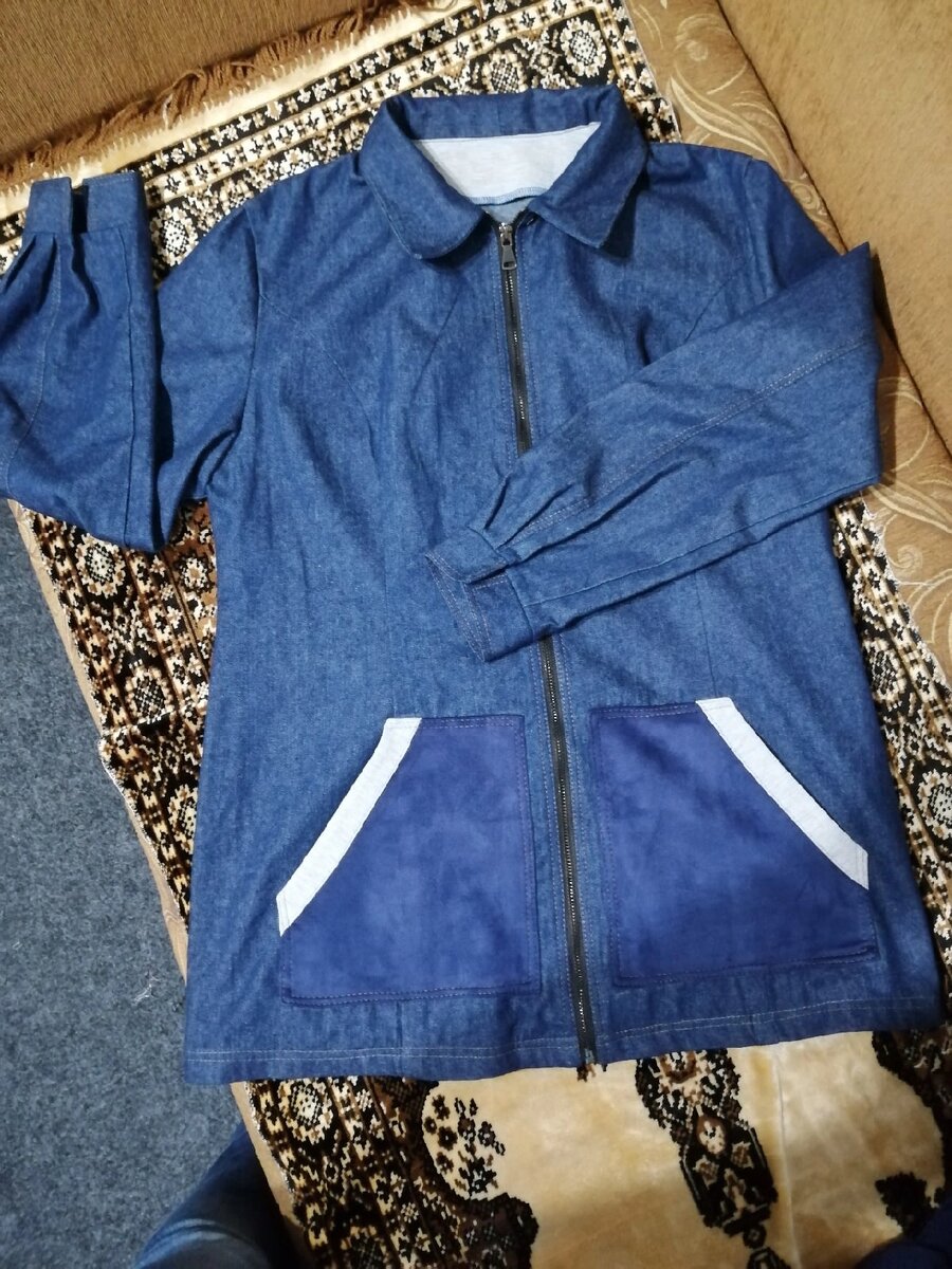 Джинсовка на молнии