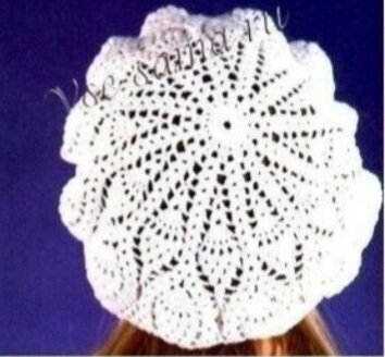 Берет на девочку.