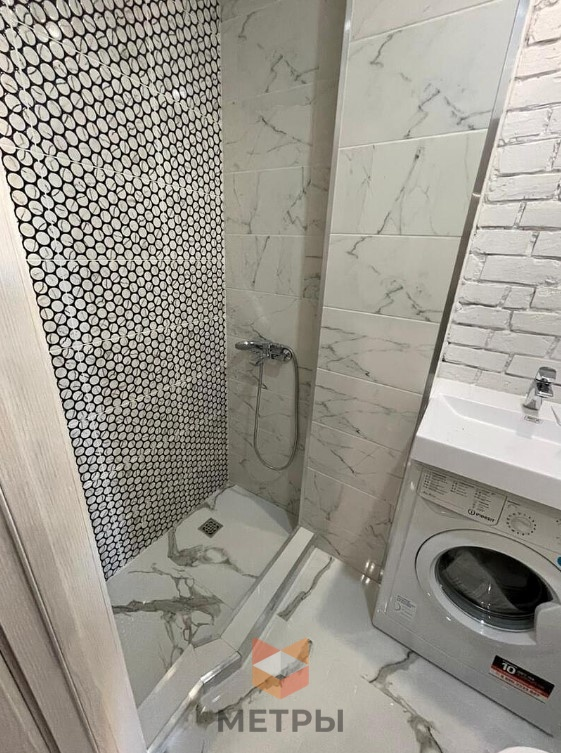 Платка в санузле студии компании МЕТРЫ