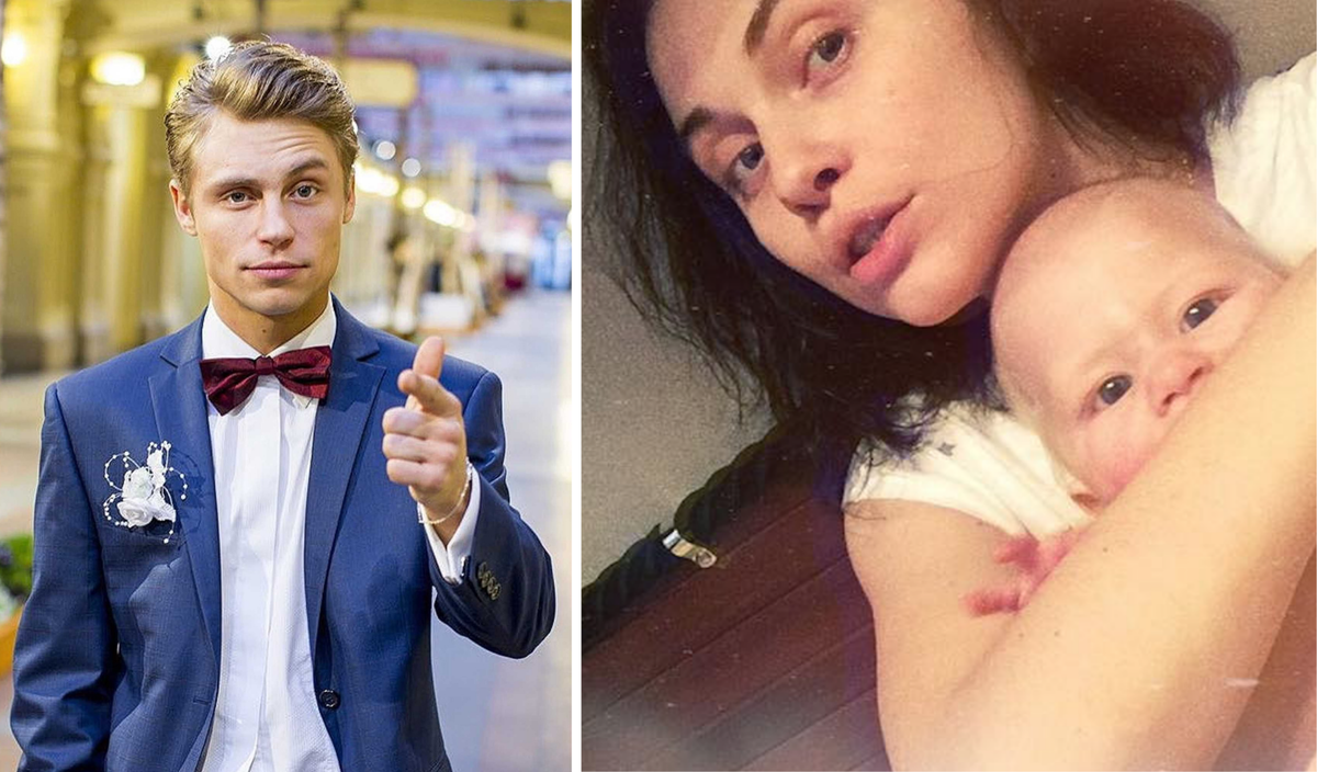 Слева Александр Головин, а справа бывшая девушка Александра и их дочь