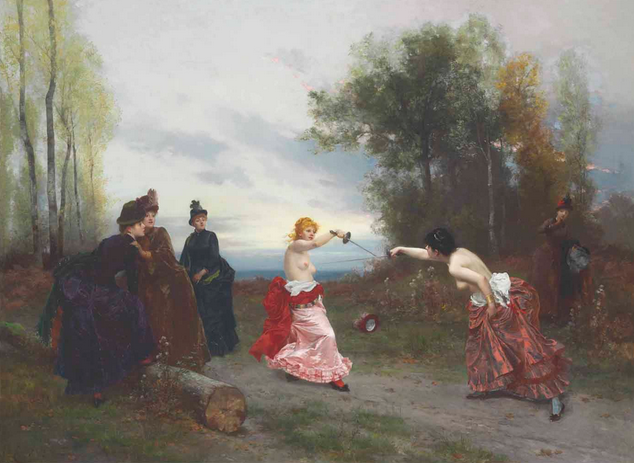  "Дело чести", Эмиль Антуан Байяр, 1884. Из частной коллекции