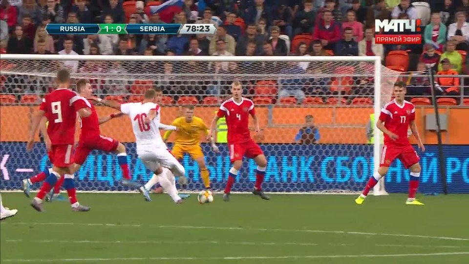 фото: matchtv.ru Россия (U-21) - Сербия (U-21). 1-0