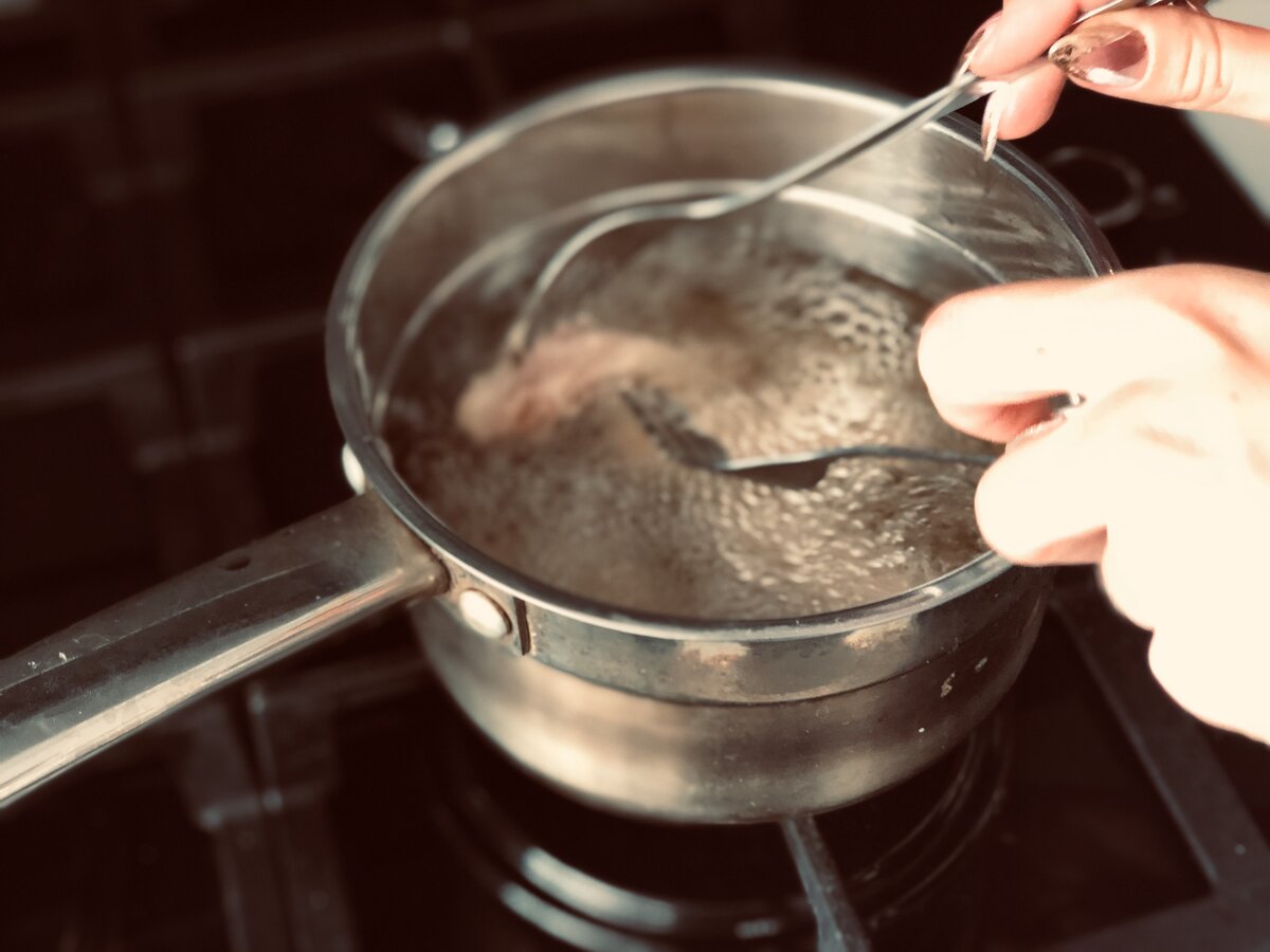 Курочка по-китайски. За уши не оттащишь.