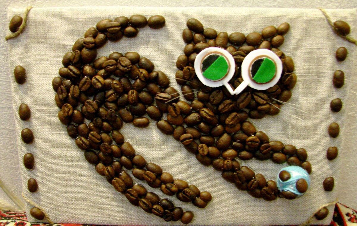 Поделки из кофе: фото и видео мастер-класс по примирению кофейных зерен