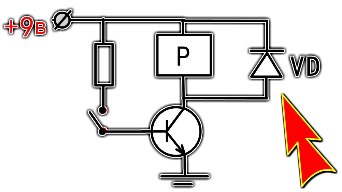 Шунтирование обратным диодом