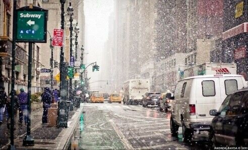 Манхеттен зимой.