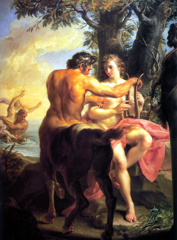 Помпео Джироламо Батони - Обучение Ахилла, 1760е