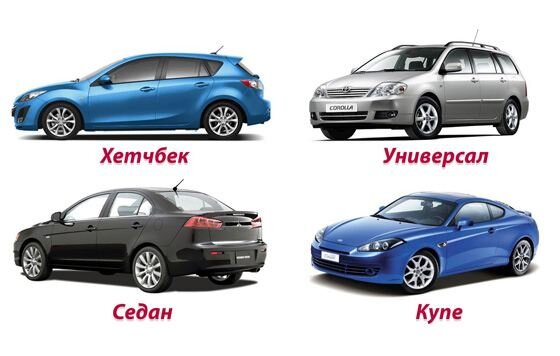 Популярные кузова авто