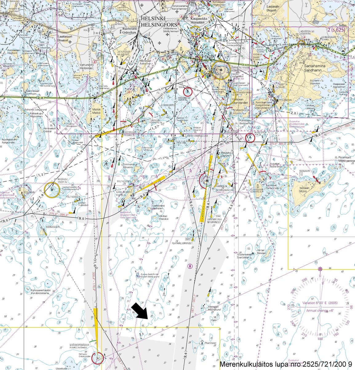 Местоположение подводного археологического парка «Кронпринц Густав Адольф»