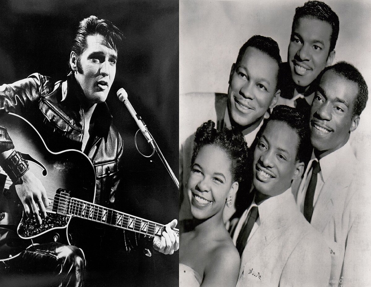 Элвис Пресли и The Platters. Фото из открытых источников Интернета.