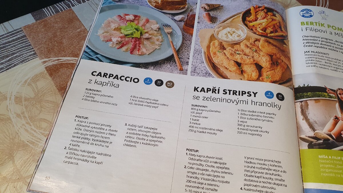 Рецепт карпаччо из карпа