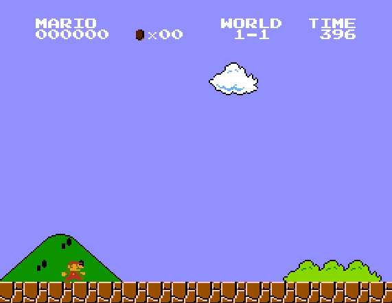 Узнали? ) Запись игры Super Mario bros.