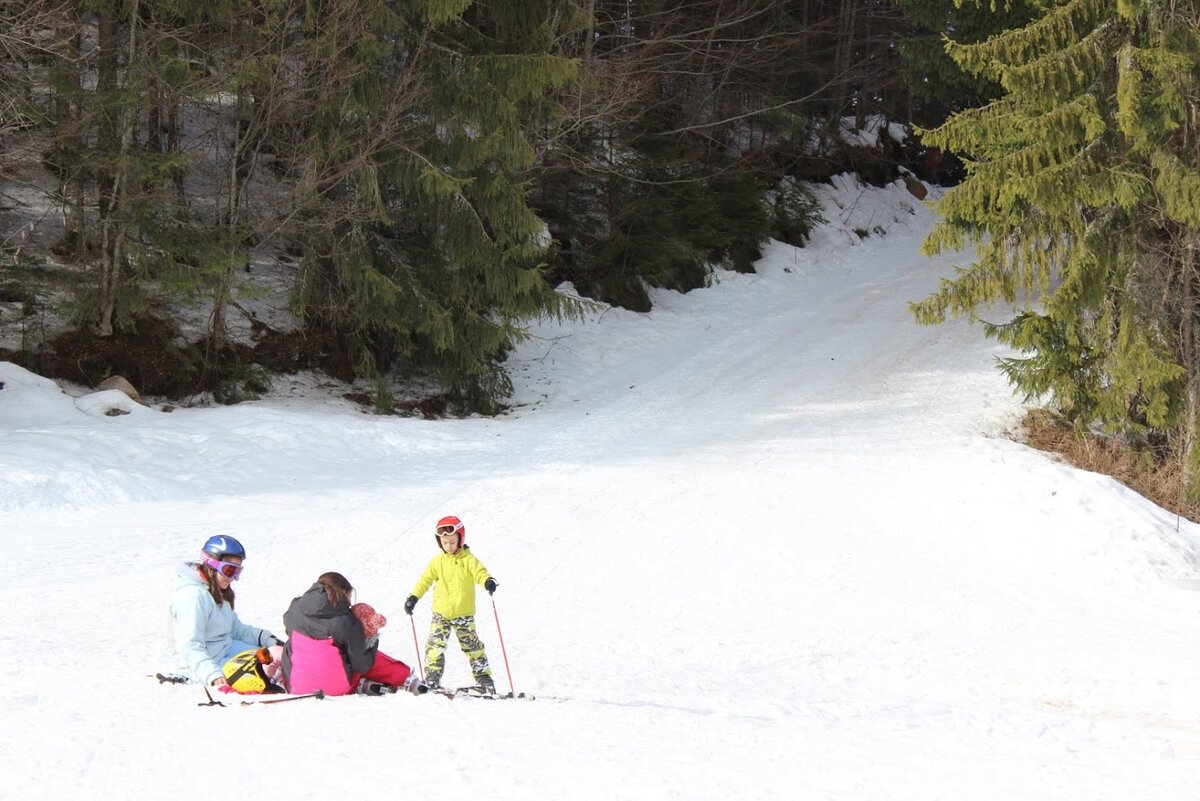 27 км от города - и вы вот на таком снегу. Местность Картала, национальный парк Рила