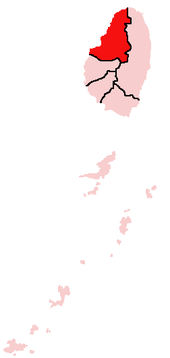 Он находится здесь. Население 6700 человек.
Официальный язык - английский.