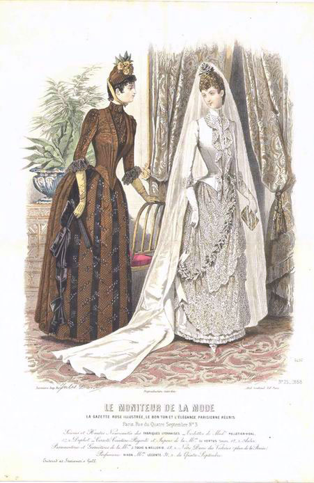 Иллюстрация из французского модного журнала 1888