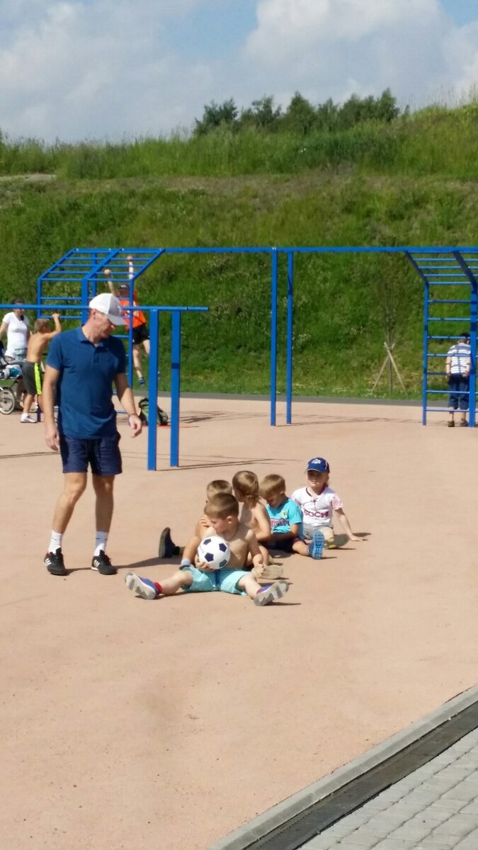 Тренировки на улице после льда.