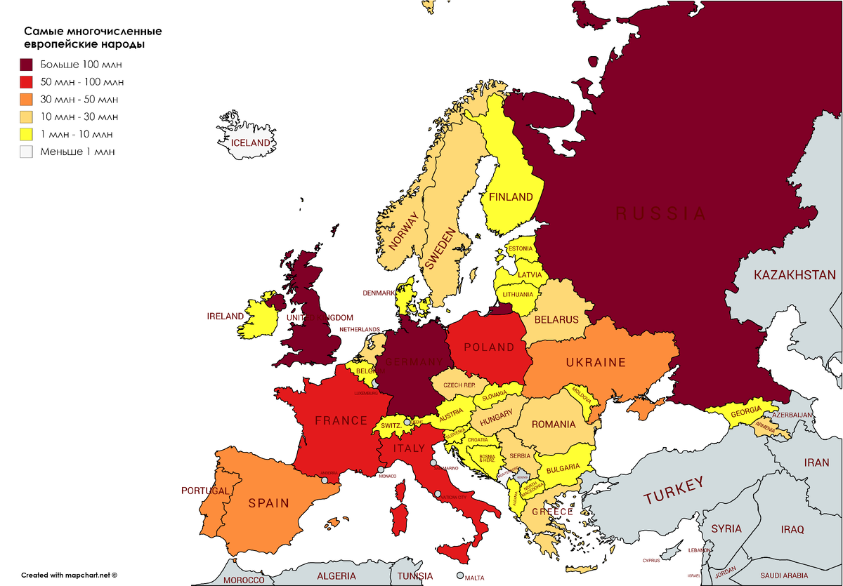 Карта мира 2100 года