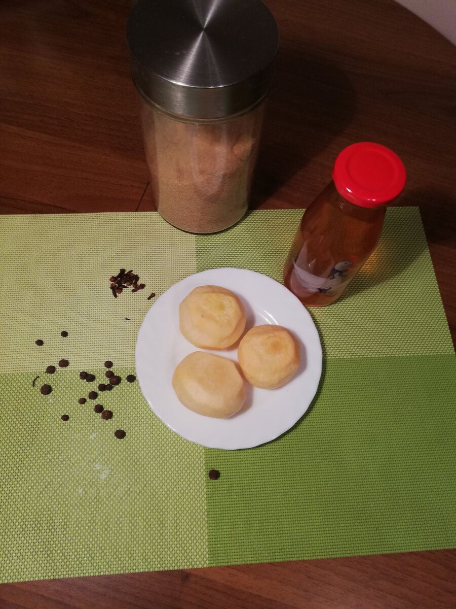 Готовлю репу и маринад 