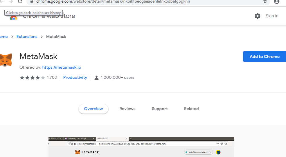  MetaMask расширение для браузера